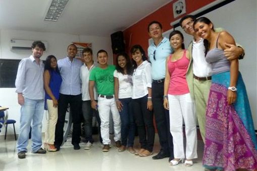 Parte da equipe de trabalho em Riohacha (Foto de Lislie)